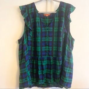NWOT ModCloth Plaid Blouse